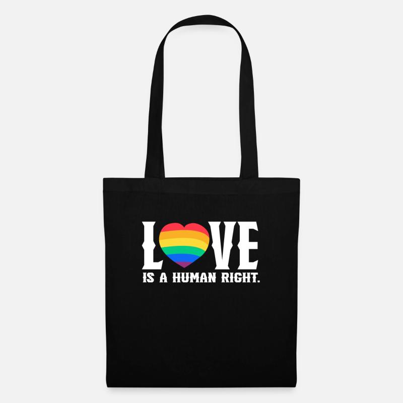 Saint-Valentin, Saint-Valentin, Saint-Valentin - Sac en tissu - noir