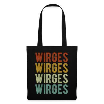 Wirges City Rétro Vintage - Sac en tissu - noir - Devant