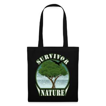 Survivalist Nature Tree Eagle Environment - Tote Bag - black - Front