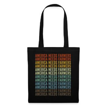 America needs farmers Farmer America - Tote Bag - black - Front