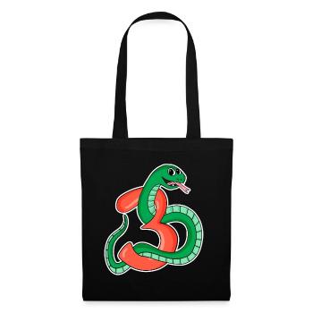 3 Years Old - 3rd Birthday with Animal Motif - Tote Bag - black - Front