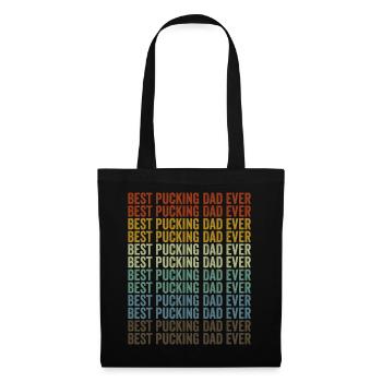 Best Pucking Dad Ever Hockey Dad Father's Day Pucking - Tote Bag - black - Front