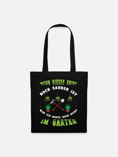 Wenn Dieses Shirt Sauber Ist War Ich Noch Nicht Im - Stoffbeutel - Schwarz