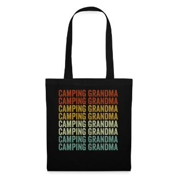Camping Grandma Rv Camper Camping Grandma Glamping - Sac en tissu - noir - Devant