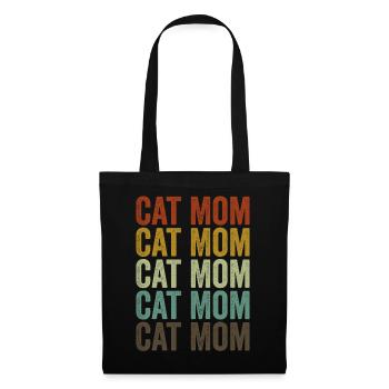 Cat Mom Mothers Day Family Matching - Sac en tissu - noir - Devant