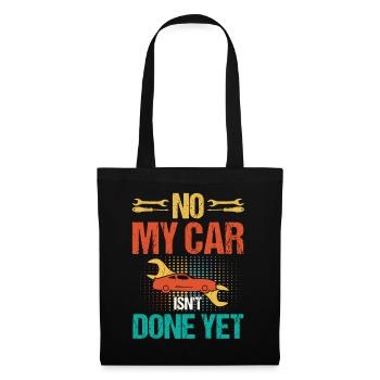 Voiture limitée, pas de wagon - Sac en tissu - noir - Devant