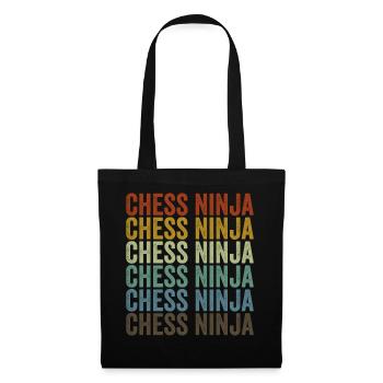 Chess Ninja Chess Board Game Gambit - Tote Bag - black - Front