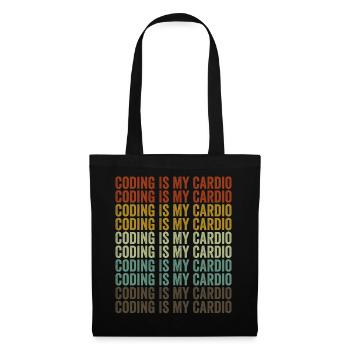 Coding is a matter close to my heart Coding Softw - Tote Bag - black - Front