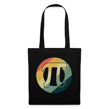 Vintage March Math Holiday Mathematics Funny Pi - Tote Bag - black - Front