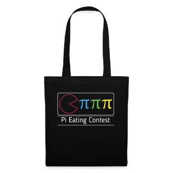 Drôle Pi Manger Math Vacances Mathématiques Humour Pi - Sac en tissu - noir - Devant