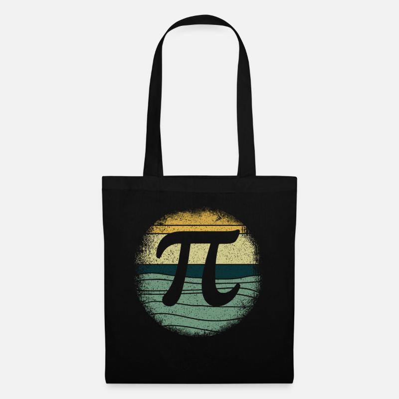 Vintage Pi Mathe Urlaub Mathematik Lustiger Pi Tag - Stoffbeutel - Schwarz