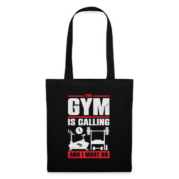 Le gymnase m’appelle et je dois y aller - Sac en tissu - noir - Devant