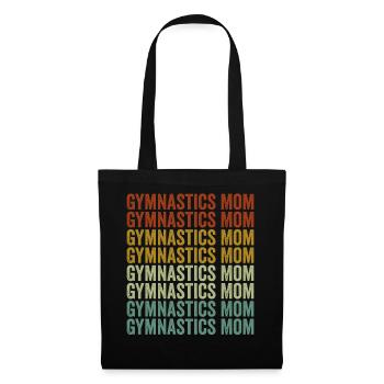 Gymnastik Mom Gymnastik Mom Frauen Gymnastik - Stoffbeutel - Schwarz - Vorne