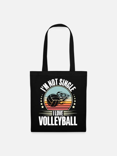 Volleyball - Stoffbeutel - Schwarz