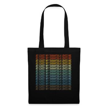 At least my tarantula loves me tarantula spider - Tote Bag - black - Front
