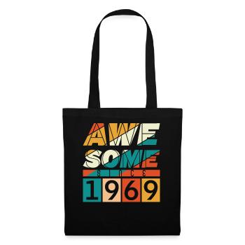 1969 Born Birthday Year of birth vintage - Tote Bag - black - Front