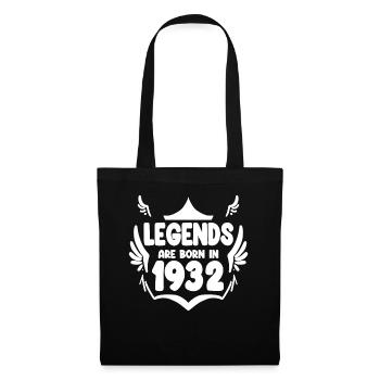 1932 - Né 1932 - Année de construction 1932 - Sac en tissu - noir - Devant