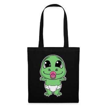 Dinosaur Green Baby - Tote Bag - black - Front