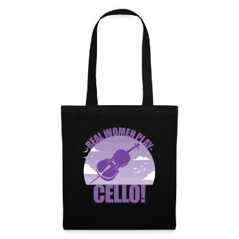 Cello Instrument Musician Cellonist Gift - Tote Bag - black - Front