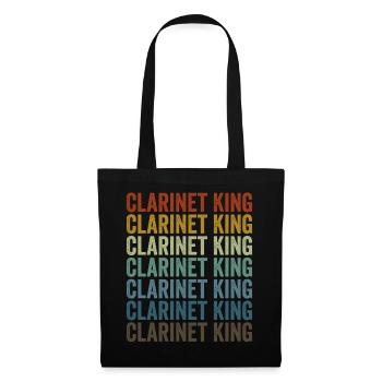 Clarinet King Clarinet Player King - Tote Bag - black - Front