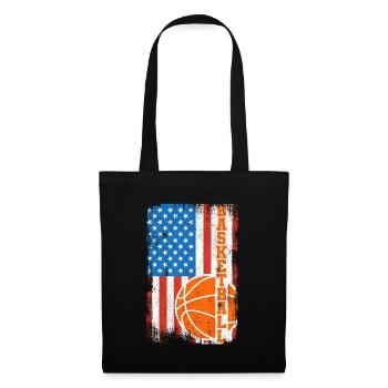 4. Juli Basketball - Stoffbeutel - Schwarz - Vorne