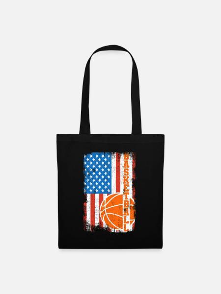 4. Juli Basketball - Stoffbeutel - Schwarz