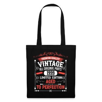 1999 Year of birth Born Birthday Vintage - Tote Bag - black - Front