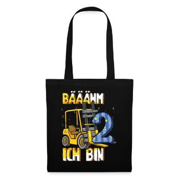 2 Years Old Kids Forklift Fork Truck Lift Truck - Tote Bag - black - Front