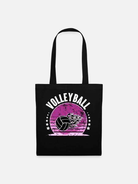 Volleyball - Stoffbeutel - Schwarz