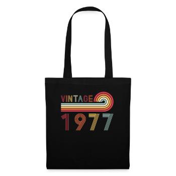Drôle de millésime né en 1977 anniversaire - Sac en tissu - noir - Devant