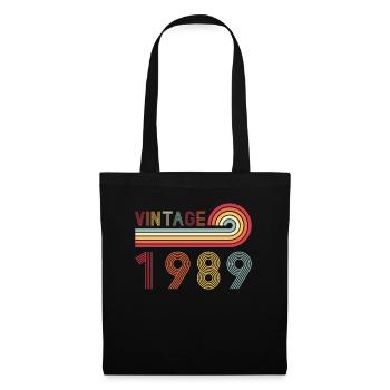 Drôle de millésime né en 1989 anniversaire - Sac en tissu - noir - Devant