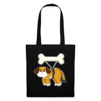 Os de chien - Sac en tissu - noir - Devant
