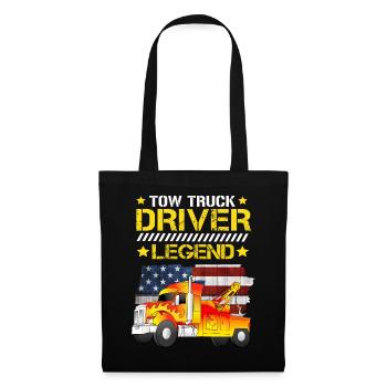 Légende du conducteur de dépanneuse - Sac en tissu - noir - Devant