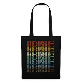 Ce n’est pas un violoncelliste fou - Sac en tissu - noir - Devant