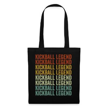 Kickball Legend Kickball Joueur - Sac en tissu - noir - Devant
