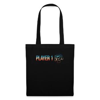 Player 1 Suitable Gamer for Father, - Tote Bag - black - Front