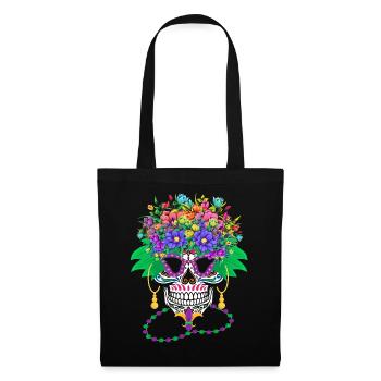 Mardi Gras Costume Fleur Sucre El Dia De Los - Sac en tissu - noir - Devant