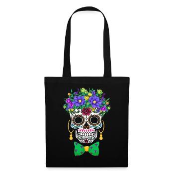 Mardi Gras Costume Fleur Sucre El Dia De Los - Sac en tissu - noir - Devant