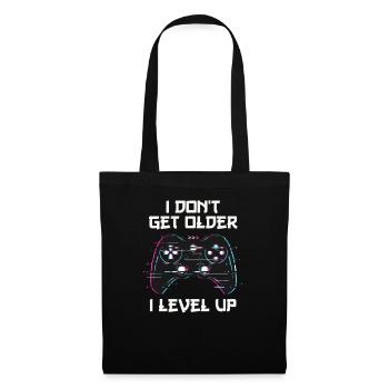 I Don't Get Older I Level Up Gamer - Stoffbeutel - Schwarz - Vorne