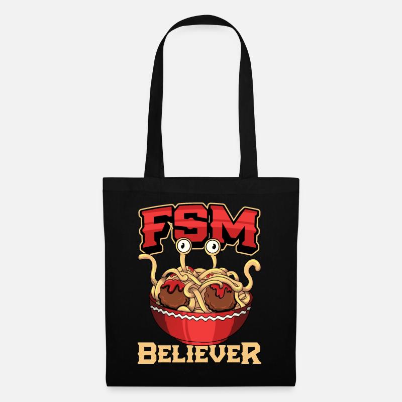 Fliegendes Spaghettimonster Pastafari Pastafari - Stoffbeutel - Schwarz