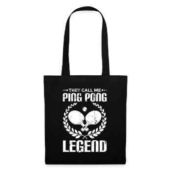 Table tennis player quote - Tote Bag - black - Front