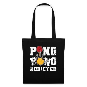 Funny ping pong saying - Tote Bag - black - Front