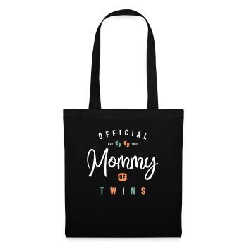 Womens Mommy of Twins New Mom To Be Expecting 2023 - Tote Bag - black - Front