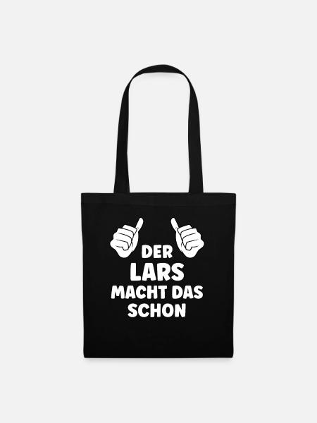Lars Lustiger Spruch Vorname Name Lars - Stoffbeutel - Schwarz