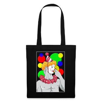Clowncore Aesthetic David Statue Party Clown - Tote Bag - black - Front