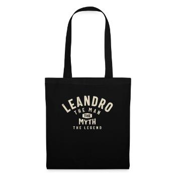 Leandro Personalized Name - Tote Bag - black - Front