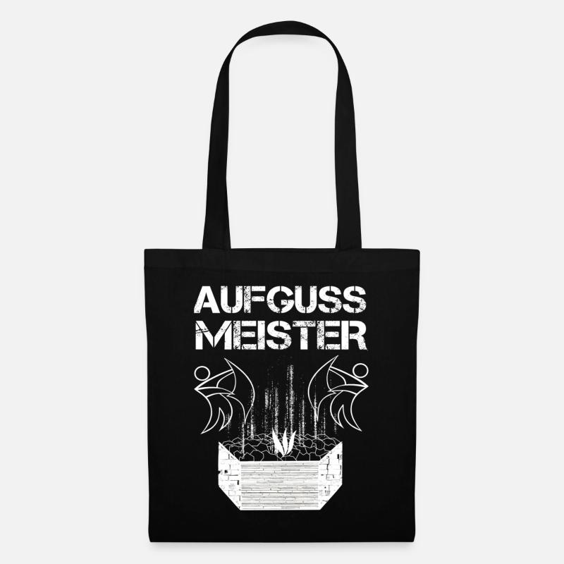Sauna Aufguss Meister - Stoffbeutel - Schwarz