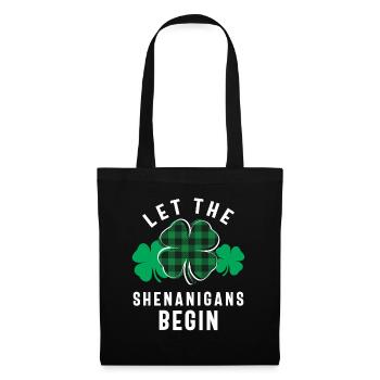 Let The Shenanigans Begin Shamrock St Patricks Day - Tote Bag - black - Front