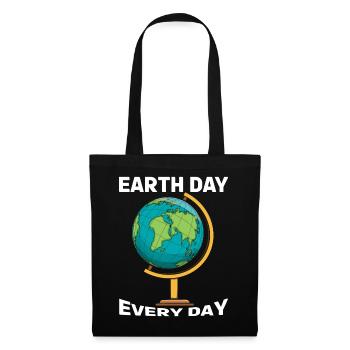 Journée Sauvez la nature et les océans Jour de la Terre tous les jours - Sac en tissu - noir - Devant