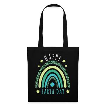 Rainbow Save Nature Oceans Day Earth Day - Tote Bag - black - Front